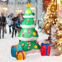 Load image into Gallery viewer, Gymax 6ft Inflatable Christmas Tree Indoor Outdoor Decoration w/ 3 Gift Boxes
