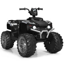 Load image into Gallery viewer, Gymax 12V Electric Kids Ride On Car ATV 4-Wheeler Quad w/ Music LED Light Black
