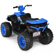 Load image into Gallery viewer, Gymax 12V Electric Kids Ride On Car ATV 4-Wheeler Quad w/ Music LED Light Navy
