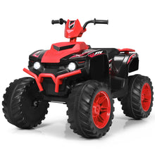 Load image into Gallery viewer, Gymax 12V Electric Kids Ride On Car ATV 4-Wheeler Quad w/ Music LED Light Red
