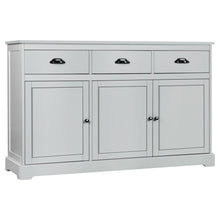 Load image into Gallery viewer, Gymax 3 Drawers Sideboard Buffet Cabinet Console Table Kitchen Storage Cupboard Gray
