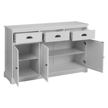Load image into Gallery viewer, Gymax 3 Drawers Sideboard Buffet Cabinet Console Table Kitchen Storage Cupboard Gray
