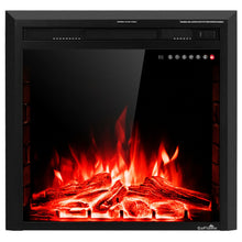 Load image into Gallery viewer, Gymax 26&#39;&#39; Electric Fireplace Embedded Insert Heater 750W/1500W w/ Remote Control
