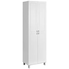 Load image into Gallery viewer, Gymax 2-Door Tall Storage Cabinet Kitchen Pantry Cupboard Organizer Furniture White
