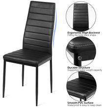 Load image into Gallery viewer, Gymax 7 PCS Kitchen Dining Table Set Breakfast Furniture w/ Glass Top Padded Chair
