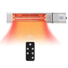 Load image into Gallery viewer, Gymax 1500W Infrared Wall Mount Space Heater Indoor Outdoor w/ Remote Control
