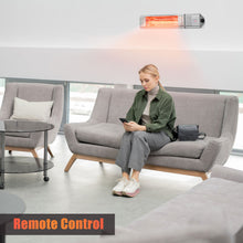 Load image into Gallery viewer, Gymax 1500W Infrared Wall Mount Space Heater Indoor Outdoor w/ Remote Control
