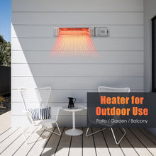 Load image into Gallery viewer, Gymax 1500W Infrared Wall Mount Space Heater Indoor Outdoor w/ Remote Control
