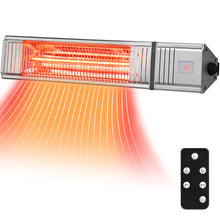 Load image into Gallery viewer, Gymax 1500W Infrared Wall Mount Space Heater Indoor Outdoor w/ Remote Control
