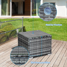 Load image into Gallery viewer, Gymax 3PCS Rattan Patio Conversation Set Outdoor Furniture Set w/ Table Cushion
