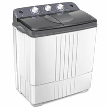 Load image into Gallery viewer, Gymax Portable Washing Machine Compact Twin Tub 20 lbs Capacity Washer Spinner
