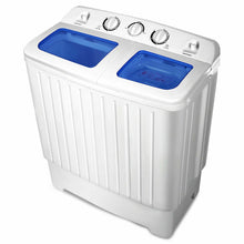 Load image into Gallery viewer, Gymax Compact Portable Washing Machine Twin Tub 17.6 lbs Washer Spinner Home Dorm
