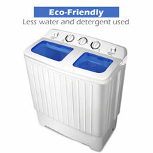 Load image into Gallery viewer, Gymax Compact Portable Washing Machine Twin Tub 17.6 lbs Washer Spinner Home Dorm

