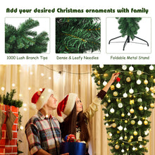 Load image into Gallery viewer, Gymax 7ft Artificial Upside Down Christmas Tree Holiday Decoration w/ Metal Stand
