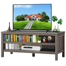 Load image into Gallery viewer, Gymax 3-Tier TV Stand Console Cabinet for TV's up to 45'' w/ Storage Shelves
