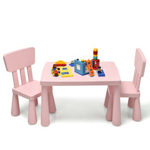 Load image into Gallery viewer, Gymax Kids Table &amp; 2 Chairs Set Toddler Activity Play Dining Study Desk Baby Gift
