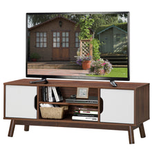 Load image into Gallery viewer, Gymax TV Stand Entertainment Media Center Console For TV's up to 50'' w/Cabinet White
