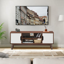 Load image into Gallery viewer, Gymax TV Stand Entertainment Media Center Console For TV's up to 50'' w/Cabinet White
