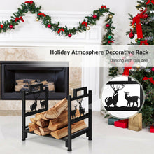 Load image into Gallery viewer, Gymax 18&#39;&#39; Firewood Log Rack Wood Lumber Storage Holder for Fireplace Stove Fire Pit
