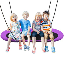 Load image into Gallery viewer, Gymax 60&#39;&#39; Saucer Tree Swing Surf Outdoor Adjustable Kids Giant Oval Platform Swing Set
