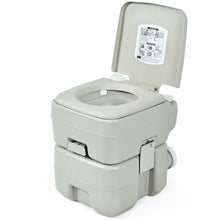 Load image into Gallery viewer, Gymax 5.3 Gallon 20L Portable Travel Toilet Camping RV Indoor Outdoor Potty Commode
