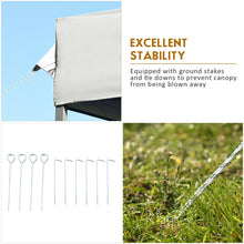 Load image into Gallery viewer, Gymax 10&#39;x20&#39; Pop up Canopy Tent Folding Heavy Duty Sun Shelter Adjustable W/Bag White
