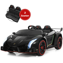 Load image into Gallery viewer, Gymax 12V 2-Seater Licensed Lamborghini Kids Ride On Car w/ RC &amp; Swing Function
