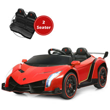 Load image into Gallery viewer, Gymax 12V 2-Seater Licensed Lamborghini Kids Ride On Car w/ RC &amp; Swing Function
