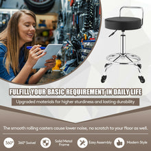 Load image into Gallery viewer, Gymax Pneumatic Work Stool Rolling Swivel Task Chair Spa Office Salon w/Cushioned Seat
