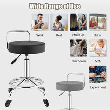 Load image into Gallery viewer, Gymax Set of 2 Pneumatic Work Stool Adjustable Swivel Task Chair Lab Spa Office Salon
