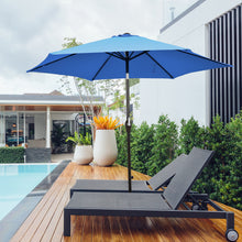 Load image into Gallery viewer, Gymax 10 ft Patio Umbrella Market Table Umbrella Yard Outdoor w/ 6 Ribs
