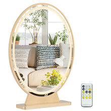 Load image into Gallery viewer, Gymax Hollywood Vanity Lighted Makeup Mirror Remote Control 4 Color Dimming Black/Gold/White
