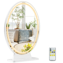 Load image into Gallery viewer, Gymax Hollywood Vanity Lighted Makeup Mirror Remote Control 4 Color Dimming Black/Gold/White
