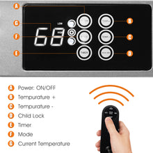 Load image into Gallery viewer, Gymax Baseboard Hardwire Heater w/ 750W &amp; 1500W Heating Power Remote Control Home
