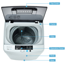 Load image into Gallery viewer, Gymax Full-Automatic Washing Machine Portable Compact Laundry Washer Spin 8.8 lbs
