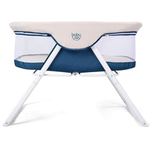 Load image into Gallery viewer, Gymax Portable Baby Bedside Bassinet Travel Rocking Crib w/ Carrying Bag Grey/Beige
