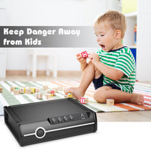 Load image into Gallery viewer, Gymax Pistol Safe Handgun Safe Steel Gun Security w/ Biometric Fingerprint Lock
