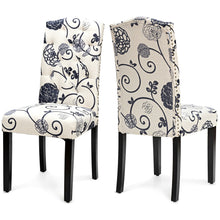 Load image into Gallery viewer, Gymax Set of 4 Tufted Dining Chair Upholstered Nailhead Trim Rubber Wooden Leg
