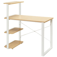 Load image into Gallery viewer, Gymax Computer Desk Study Writing Table Workstation Home Office w/ Bookshelves
