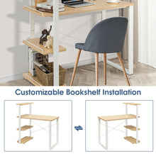 Load image into Gallery viewer, Gymax Computer Desk Study Writing Table Workstation Home Office w/ Bookshelves
