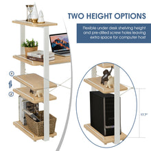 Load image into Gallery viewer, Gymax Computer Desk Study Writing Table Workstation Home Office w/ Bookshelves

