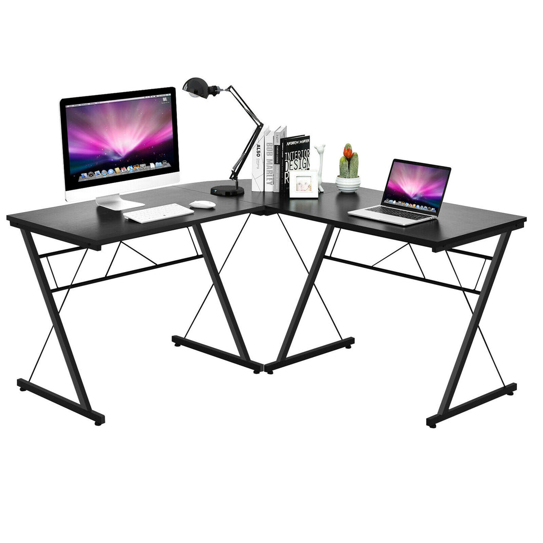 Gymax 59'' L-Shaped Corner Desk Home Office Computer Table Study Workstation
