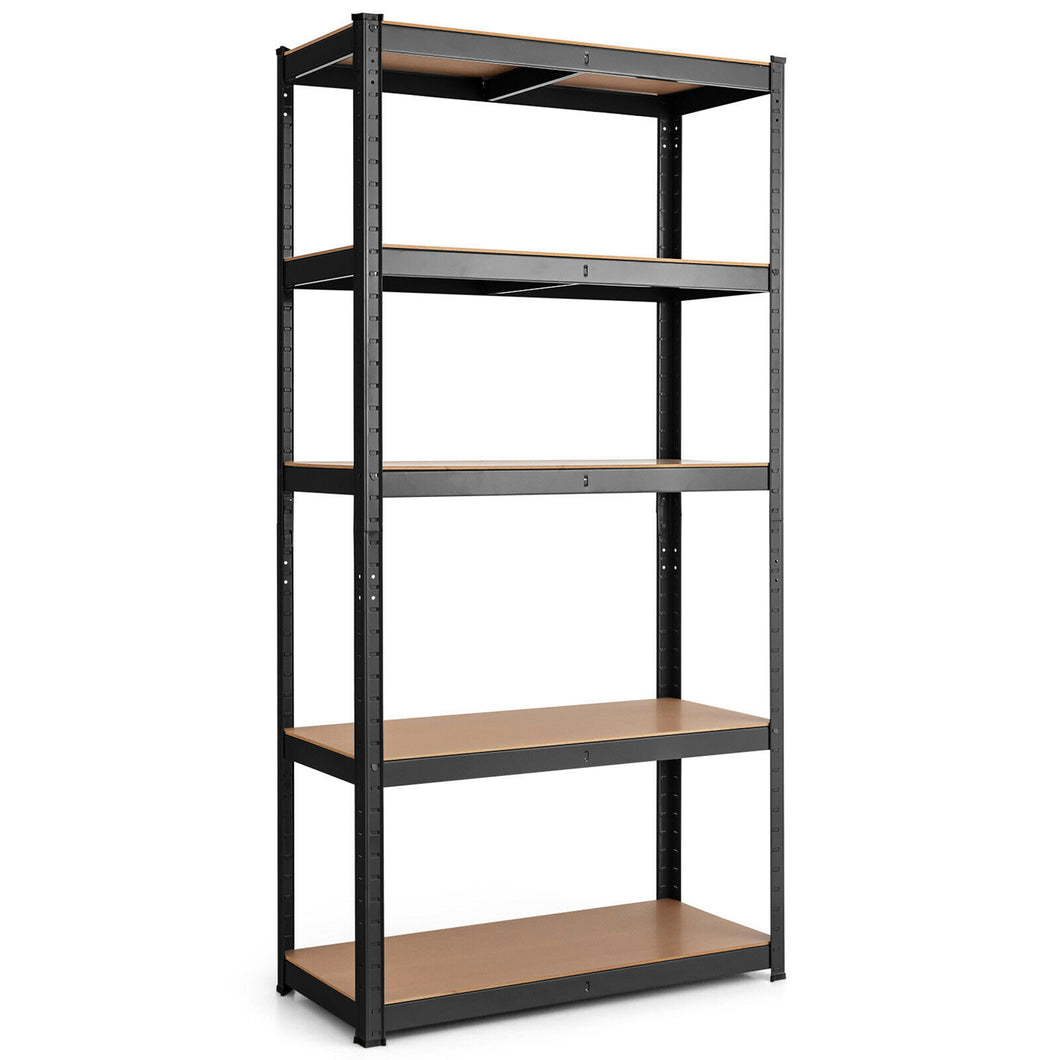 Gymax 1/2/3/4PCS Adjustable 36''x 72'' Heavy Duty 5 Level Garage Tool Shelf 2000lbs Capacity