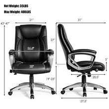 Load image into Gallery viewer, Gymax Executive Big &amp; Tall Office Chair High Back Task Chair w/ Lumbar Support
