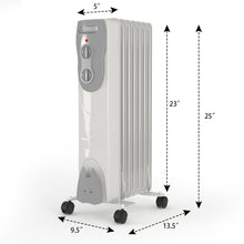 Load image into Gallery viewer, Gymax 1500W Oil Filled Radiator Portable Space Heater w/ 3 Heat Settings
