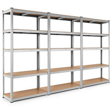 Load image into Gallery viewer, Gymax 1/2/3/4PC Adjustable 36&#39;&#39;x72&#39;&#39; Heavy Duty 5 Level Garage Tool Shelf 2000lbs Silver
