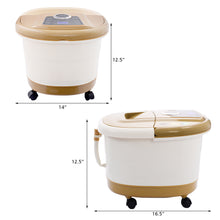 Load image into Gallery viewer, Gymax Foot Spa Bath Massager w/ Heating Oxygen Bubbles 6 Massage Rollers

