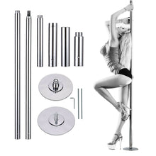 Load image into Gallery viewer, Gymax Professional Stripper Pole 45mm Portable Adjustable Spinning Dance Pole
