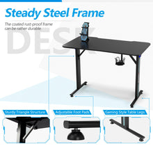 Load image into Gallery viewer, Gymax Gaming Desk Home Office PC Computer Desk w/LED Lignt&amp;Gaming Handle Rack
