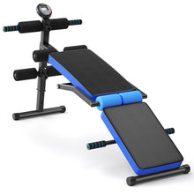 Load image into Gallery viewer, Gymax Adjustable Multi-Functional Weight Bench Folding Strength Training Bench

